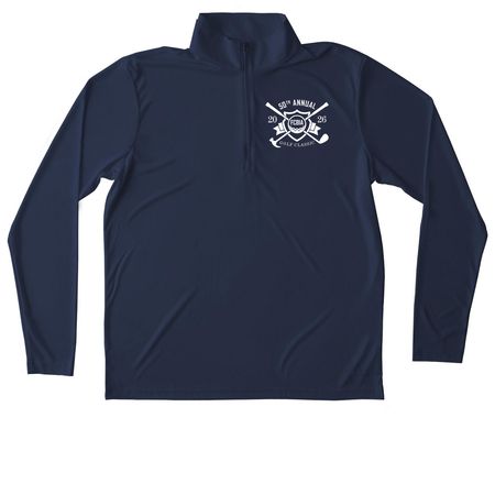 2026 Golf Classic Quarter Zip, a True Navy Unisex Performance Quarter Zip Pullover