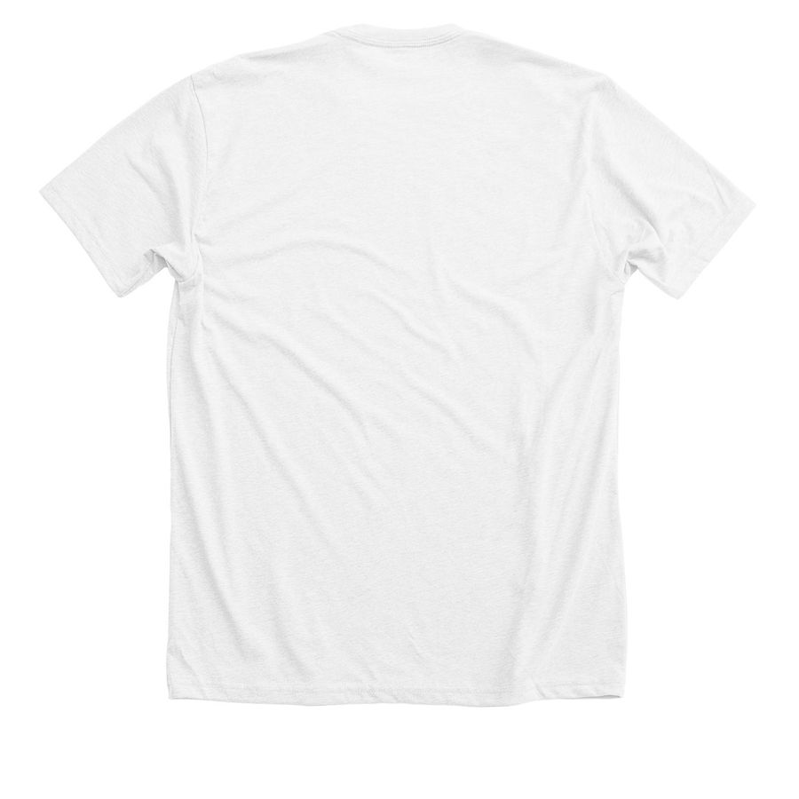 Books!, a Solid White Blend Premium Unisex Tee (back-view)