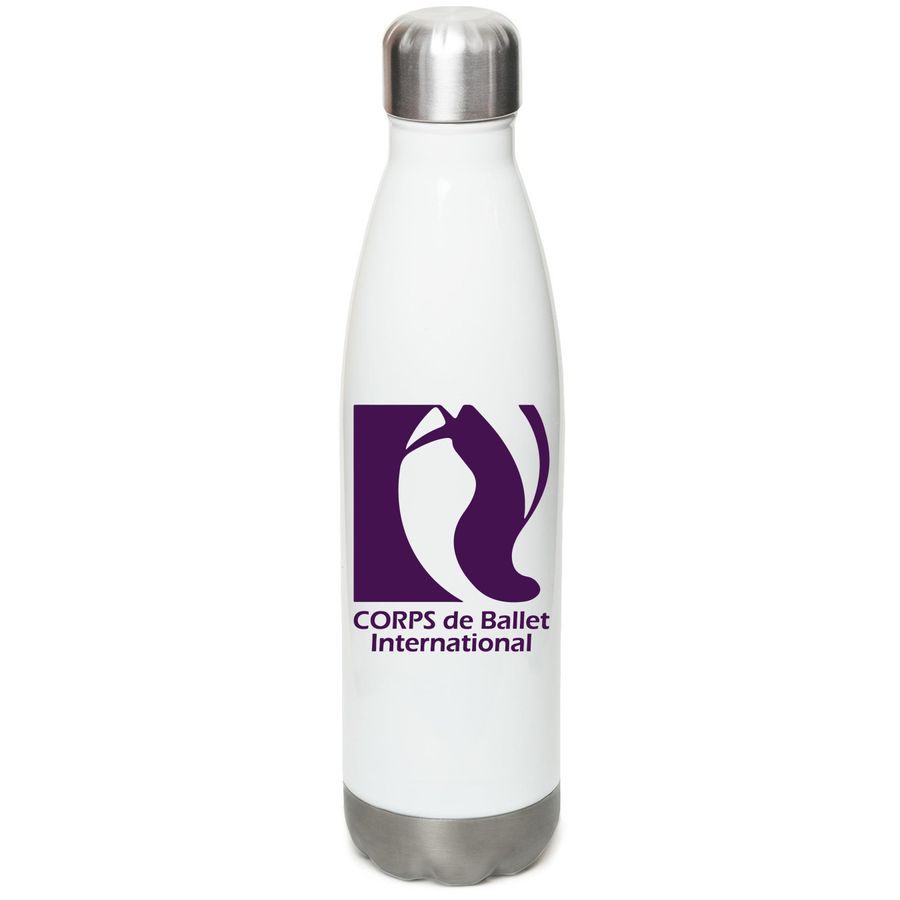 CORPS de Ballet Water Bottle, a White Stainless Steel Water Bottle