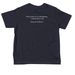 SMS Toddler T-shirts and Hoodies, a Navy Toddler Tee (back-view)