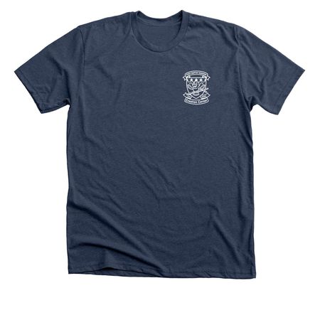 FBA's Creation Corner Logo Shirt, a Heather Navy Premium Unisex Tee