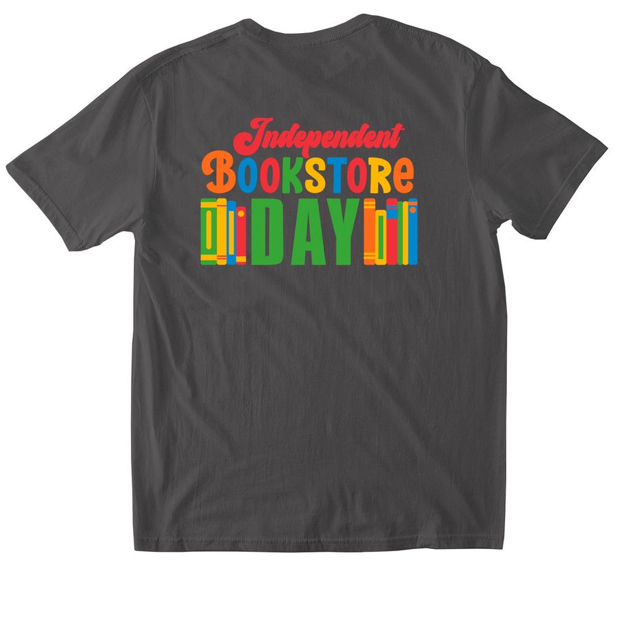 Independent Bookstore Day at Molly's !, a Charcoal Softstyle Cotton Tee (back-view)