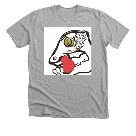 Leaf Tiled Gecko, a Athletic Heather Premium Unisex Tee