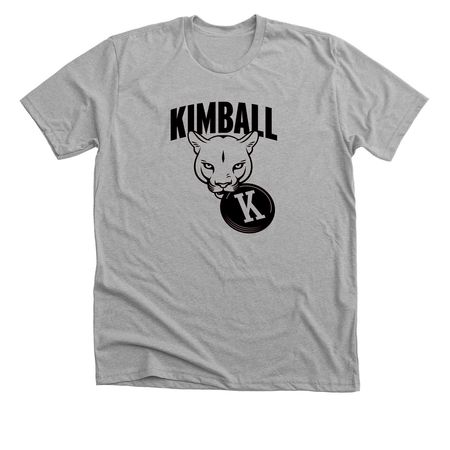 Kimball Cougars Ultimate Frisbee, a Athletic Heather Premium Unisex Tee