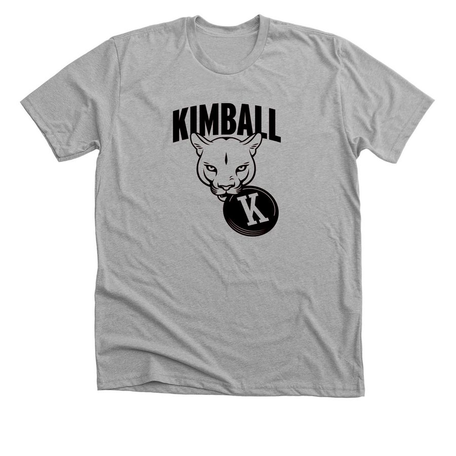 Kimball Cougars Ultimate Frisbee, a Athletic Heather Premium Unisex Tee