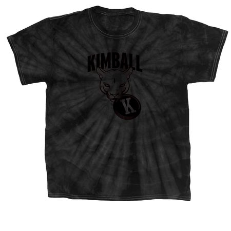Kimball Cougars Ultimate Frisbee, a Black Classic Tie Dye Tee