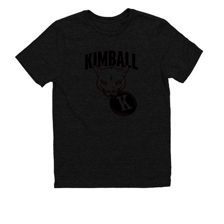 Kimball Cougars Ultimate Frisbee, a Deep Black Allmade Youth Eco Triblend Tee