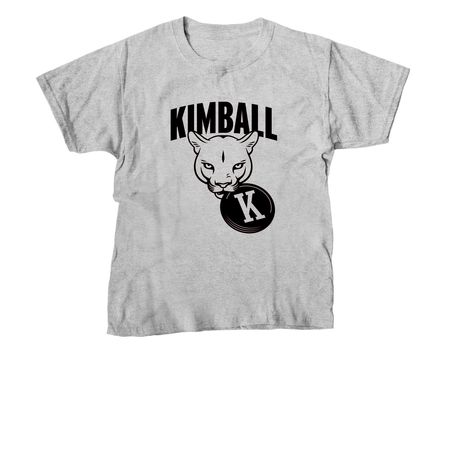 Kimball Cougars Ultimate Frisbee, a Sport Grey Youth Unisex Tee