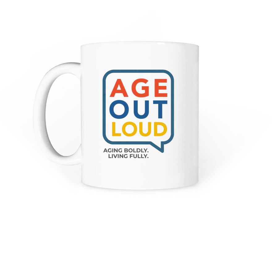 Warm Beach Morning Joy Mug, a White Coffee Mug (back-view)
