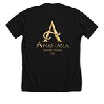 Anastasia Tees, a Solid Black Blend Premium Unisex Tee (back-view)