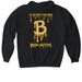 @IN_WAYZ__WE_TRUST52 on IG., a Black Gildan Softstyle Pullover Hoodie (back-view)