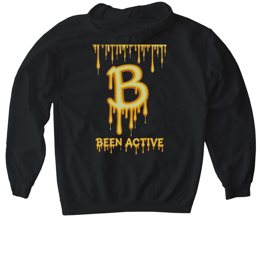 @IN_WAYZ__WE_TRUST52 on IG., a Black Gildan Softstyle Pullover Hoodie (back-view)