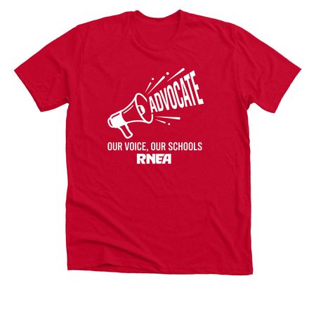 RNEA Advocates- Red, a Solid Red Blend Premium Unisex Tee