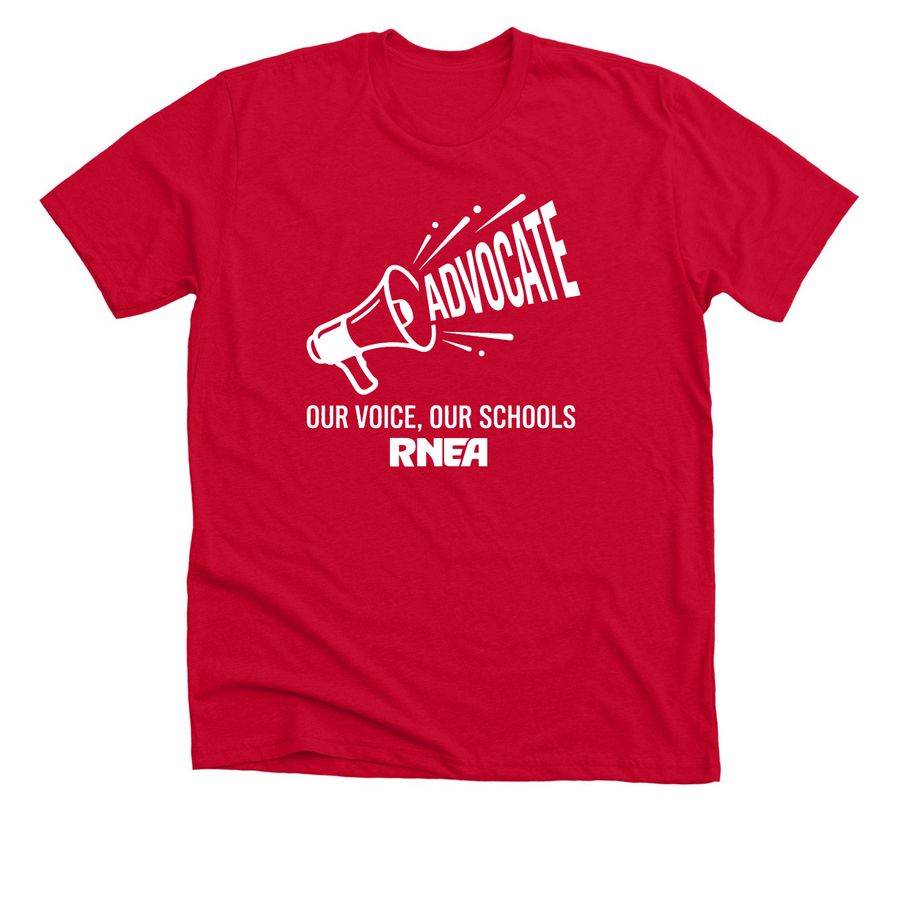 RNEA Advocates- Red, a Solid Red Blend Premium Unisex Tee