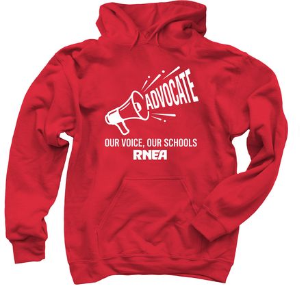 RNEA Advocates- Red, a Red Pullover Hoodie