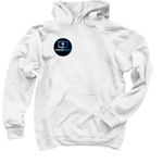 Gear for Greater, a White Pullover Hoodie (back-view)