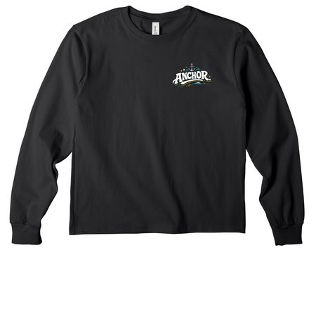 ANCHOR. ?Fishers of Men? Premium Vintage Tee, a Vintage Black Youth Heavyweight Long Sleeve Tee