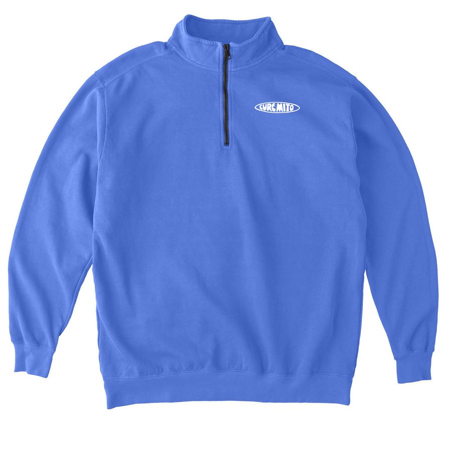One Shot to Live - Quarter Zip, a Flo Blue Comfort Colors Quarter Zip Pullover