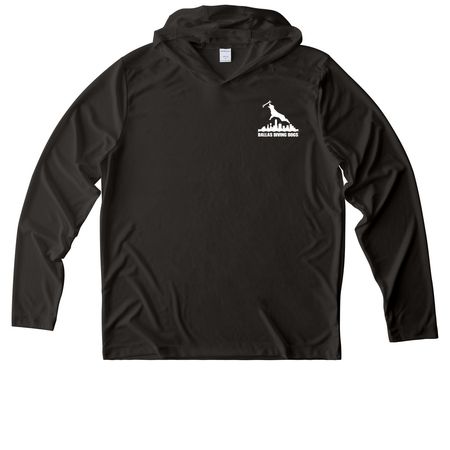 Dallas Diving Dogs 2026 Regionals, a Black UV Performance Long Sleeve Hoodie