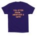 Miso & Mife, the Abortion Otters!, a Team Navy Premium Cotton Tee (back-view)