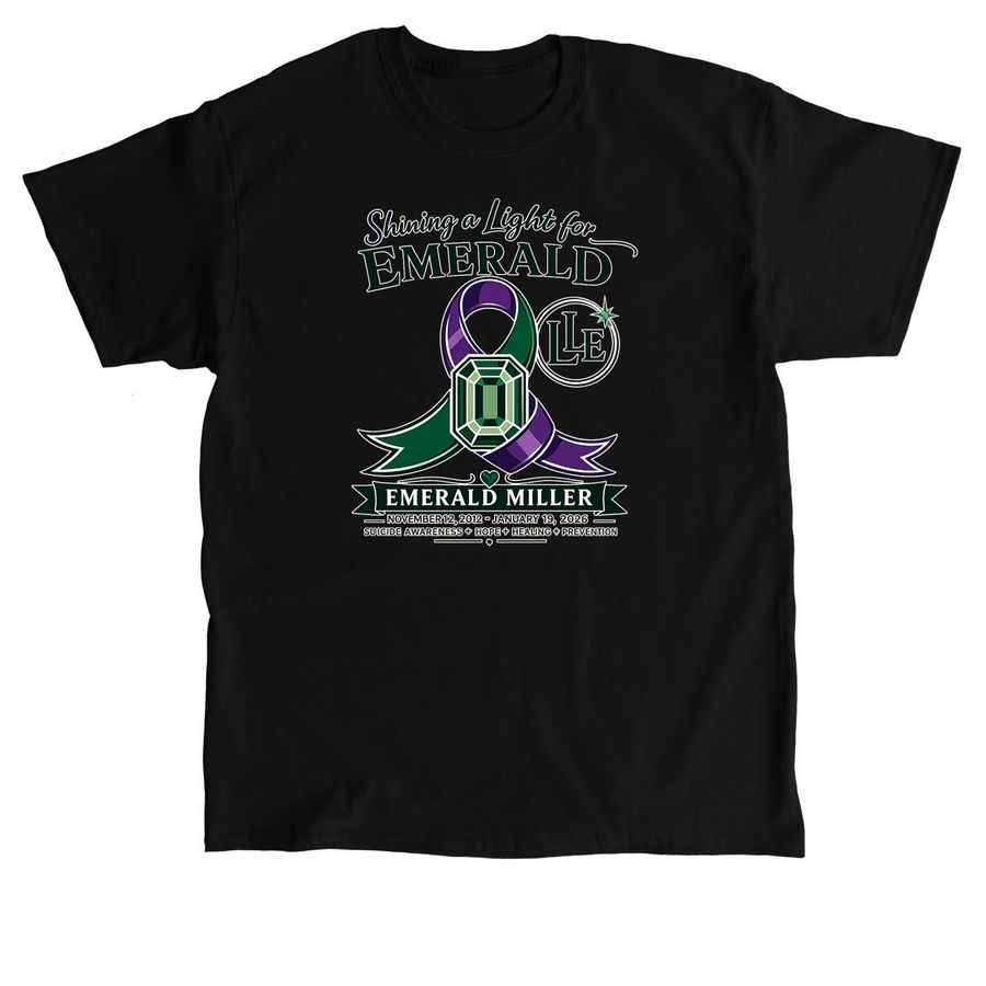Shining a Light for Emerald, a Black Classic Unisex Tee