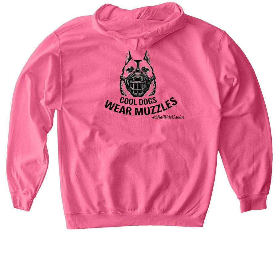 My Dog is Cool., a Pink Lemonade Softstyle Pullover Hoodie (back-view)