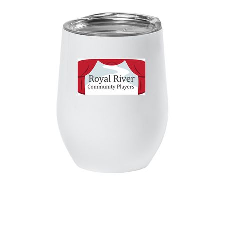 RRCP - Wine Tumbler, a White Insulated Wine Cup