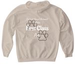 Second Hand Animals Make First Class Pets, a Sand Gildan Softstyle Pullover Hoodie (back-view)