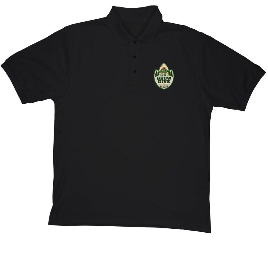Embroidery test order (milos), a Black Embroidered Premium Polo