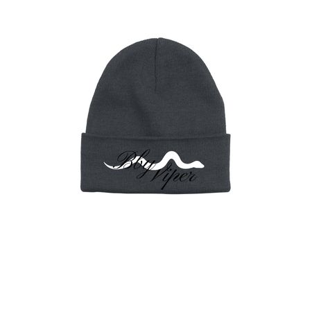 BBY VIPER Signature Beanie, a Heather Grey Printed Base Camp Beanie