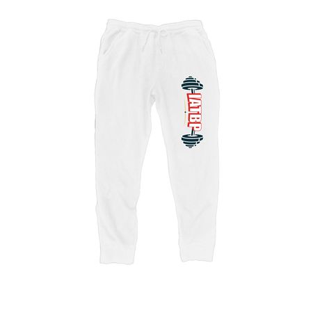 Joggers, a White Midweight Fleece Joggers
