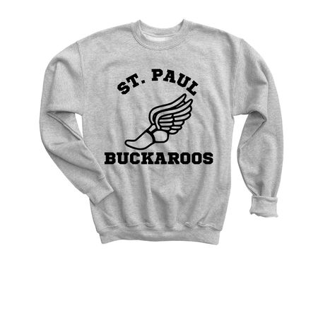 Track and Field, a Sport Grey Youth Crewneck Sweatshirt