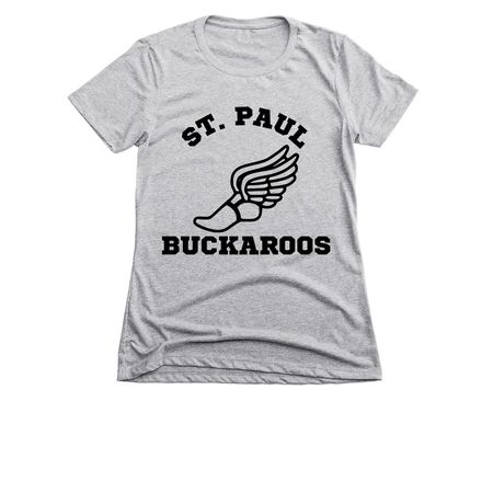 Track and Field, a Dark Heather Grey Women's Slim Fit Tee