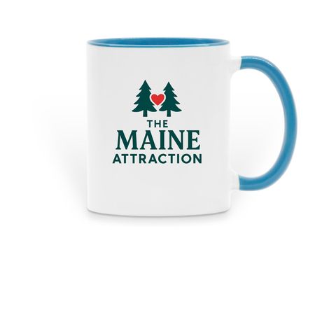 The Maine Attraction Coffee mug, a Light Blue Two-Tone Ceramic Mug