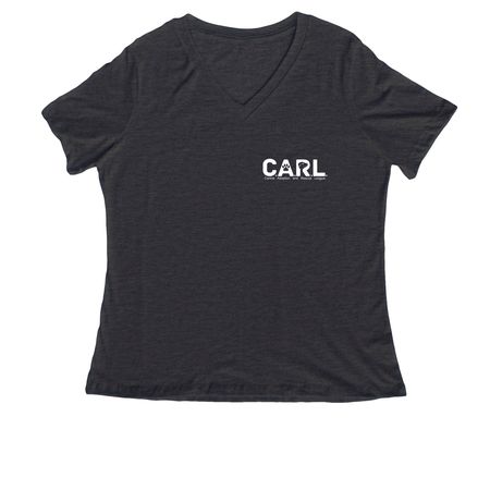 1996 Collection, a Dark Grey Heather Women's Relaxed V-Neck Tee