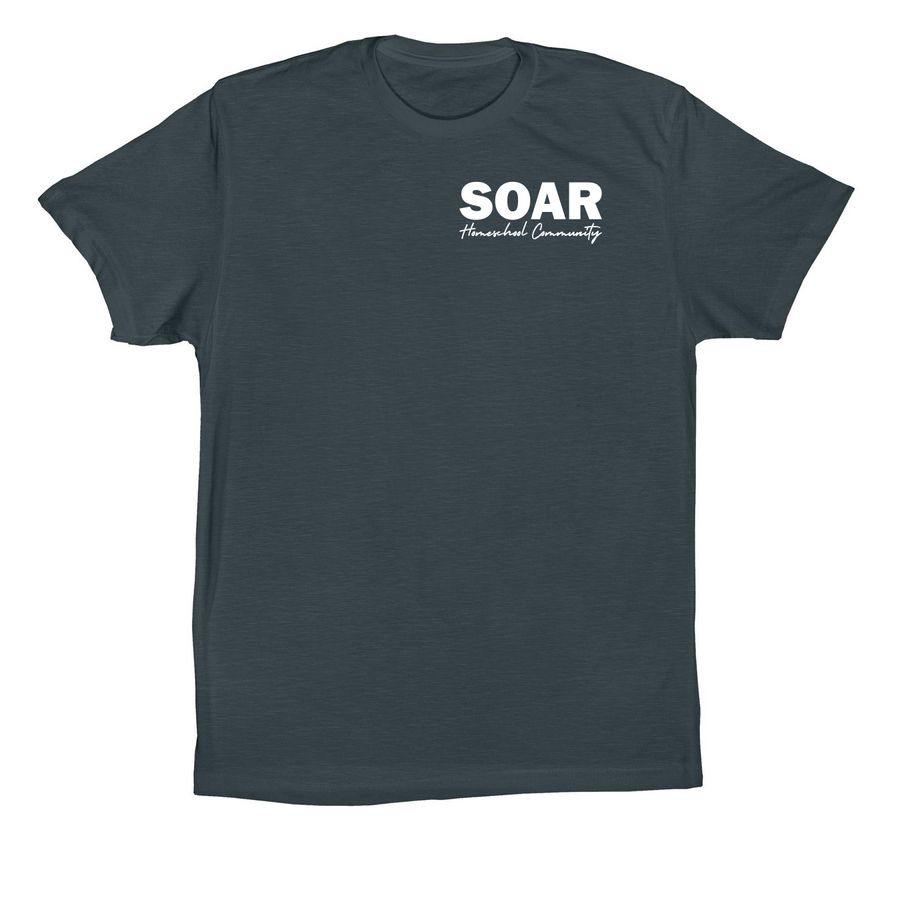 SOAR Homeschool Community, a Dark Grey Premium Cotton Tee