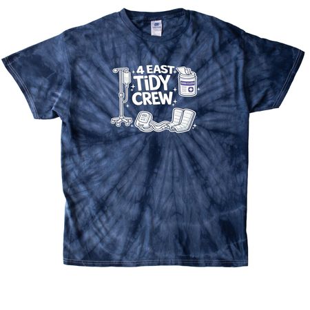 4E Tidy Crew, a Navy Classic Tie Dye Tee