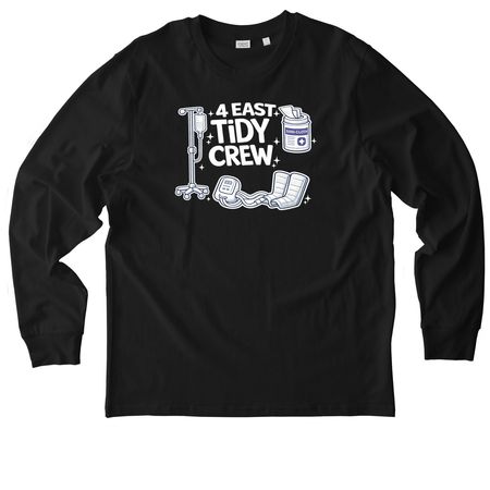4E Tidy Crew, a Black Stanley/Stella Unisex Creator 2.0 Long Sleeve Tee