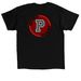 Pondview Equestrian Team, a Black Classic Unisex Tee (back-view)