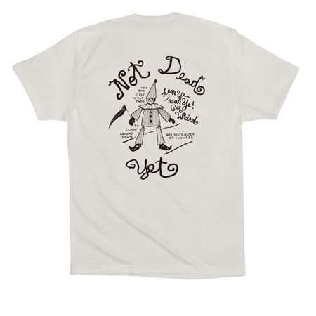 Hear ye, Hear ye, a Vintage White Premium Cotton Tee (back-view)