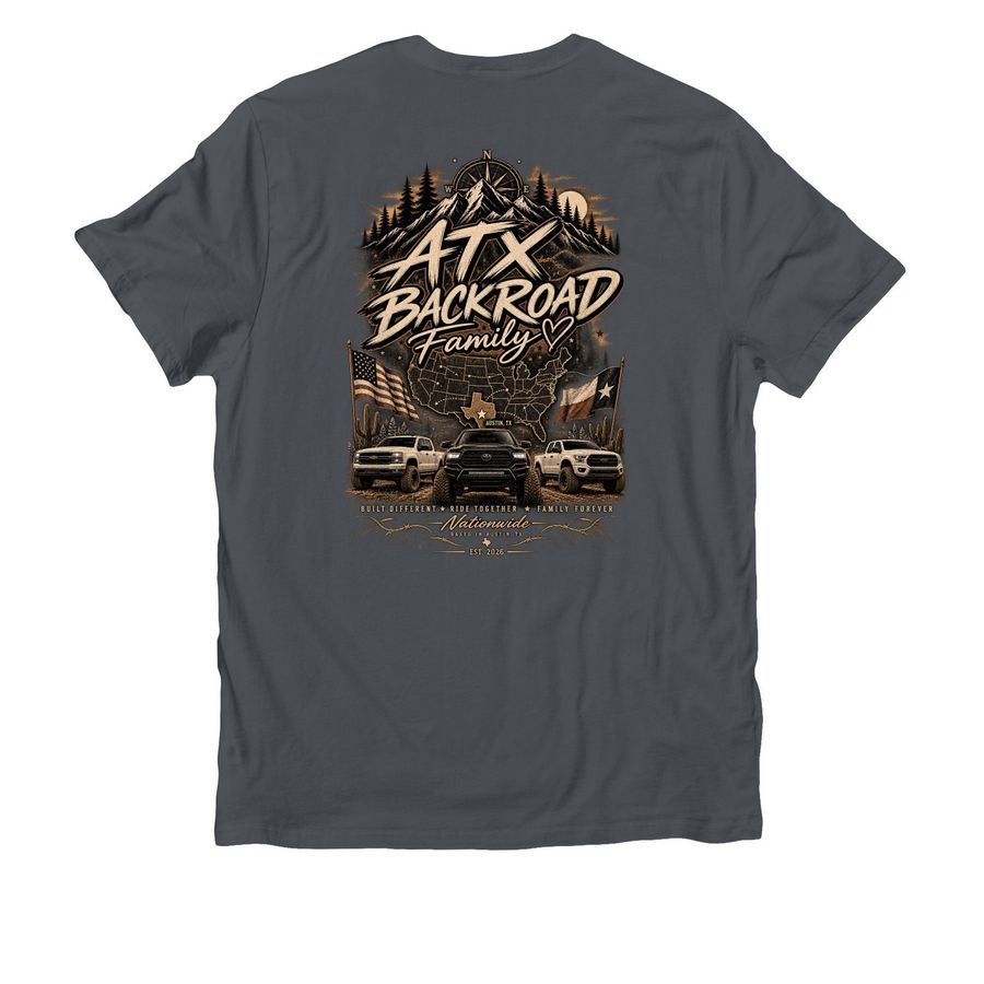 Tshirts&nbsp;, a Terrain Grey Allmade Organic Cotton Unisex Tee (back-view)
