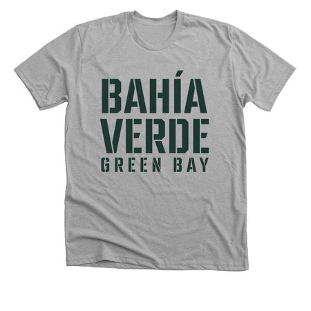 Bah?a Verde Green Bay Classic Green, a Athletic Heather Premium Unisex Tee
