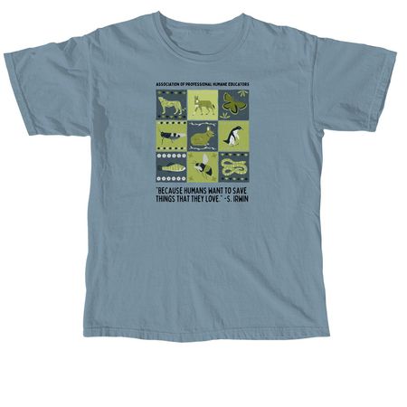 Steve Irwin Quilt Design, a Ice Blue Comfort Colors Unisex Tee