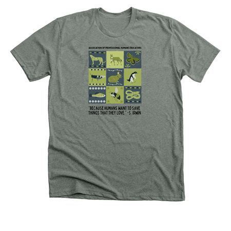 Steve Irwin Quilt Design, a Deep Heather Premium Unisex Tee
