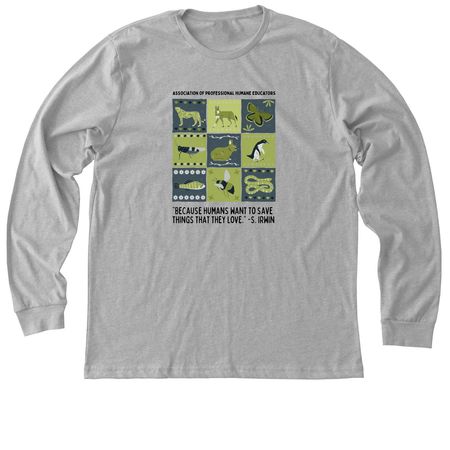 Steve Irwin Quilt Design, a Athletic Heather Premium Long Sleeve Tee