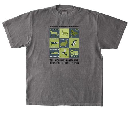 Steve Irwin Quilt Design, a Cement Heavyweight Garment Dye Tee