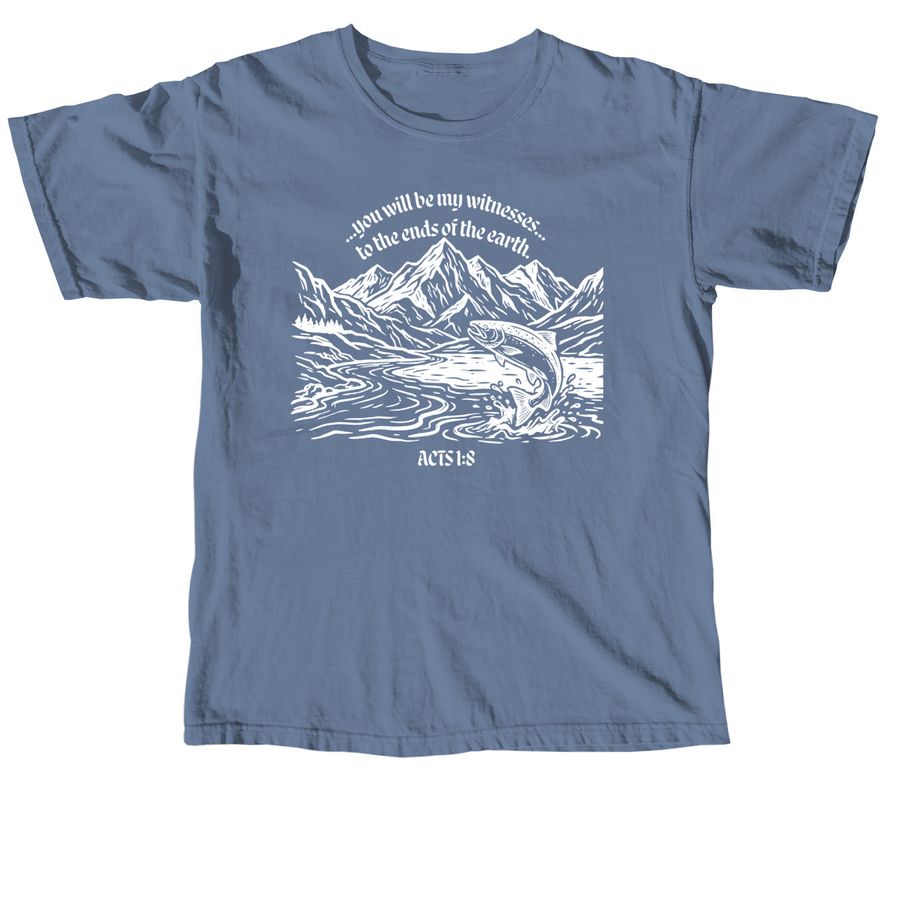 To the Ends of the Earth T-shirt, a Blue Jean Comfort Colors Unisex Tee