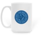 Headbang Responsibly- The Mug, a White Large Coffee Mug (back-view)