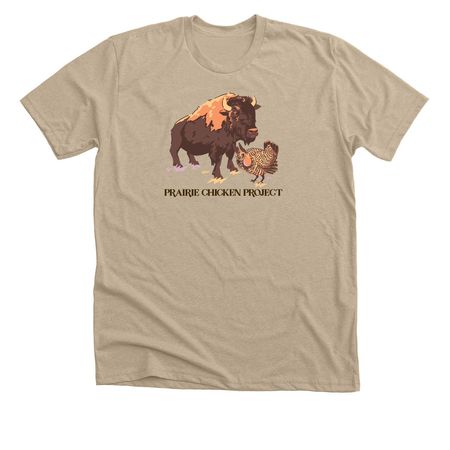 Bison & Boomer Tee/Crewneck/Hoodie, a Heather Tan Premium Unisex Tee