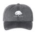 White Oak Farm- Hats, a Black Printed Pigment Dye Baseball Cap